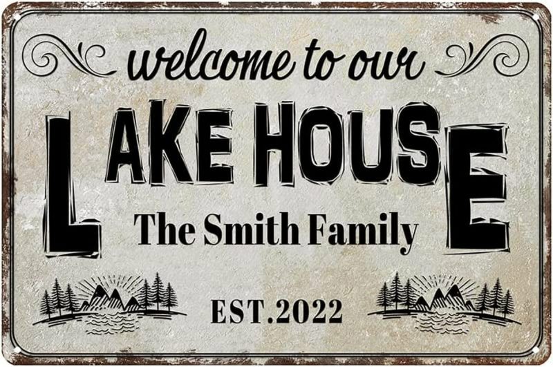 Home Décor |  Rustic Camper Metal Tin Sign For Friend Rv Camping Around The Campfire 8X5.5 Inch Tin Sign Home Décor Home Décor