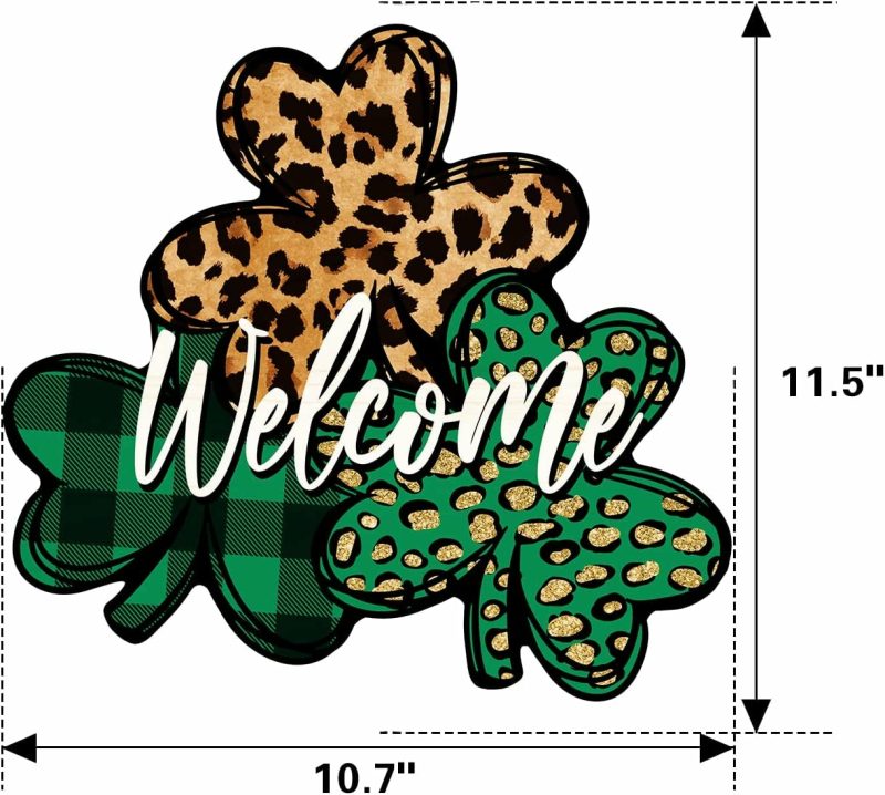 Home Décor |  St. Patrick’s Day Welcome Sign Home Décor Deroro