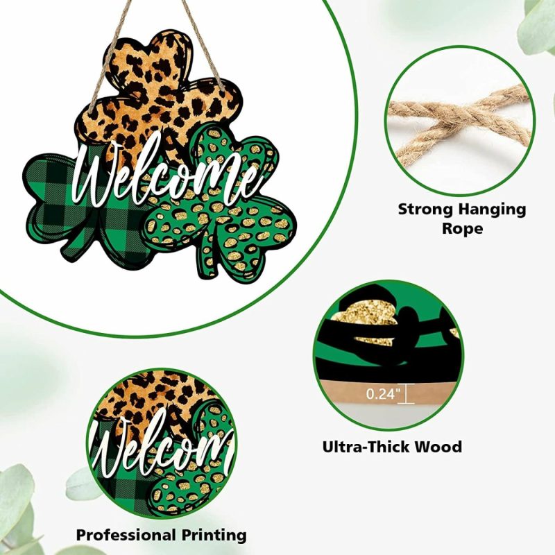 Home Décor |  St. Patrick’s Day Welcome Sign Home Décor Deroro