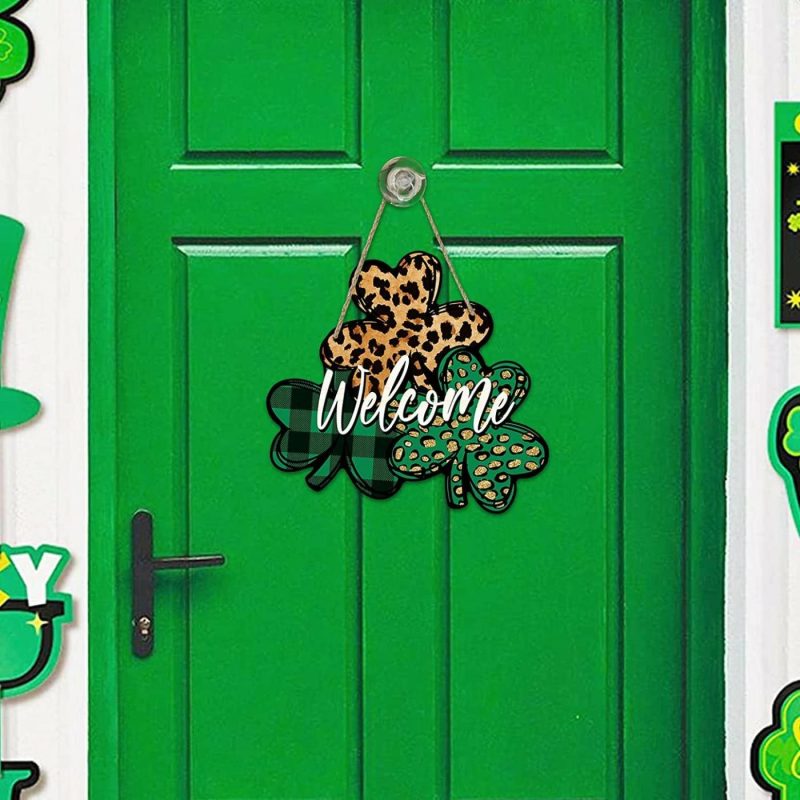 Home Décor |  St. Patrick’s Day Welcome Sign Home Décor Deroro