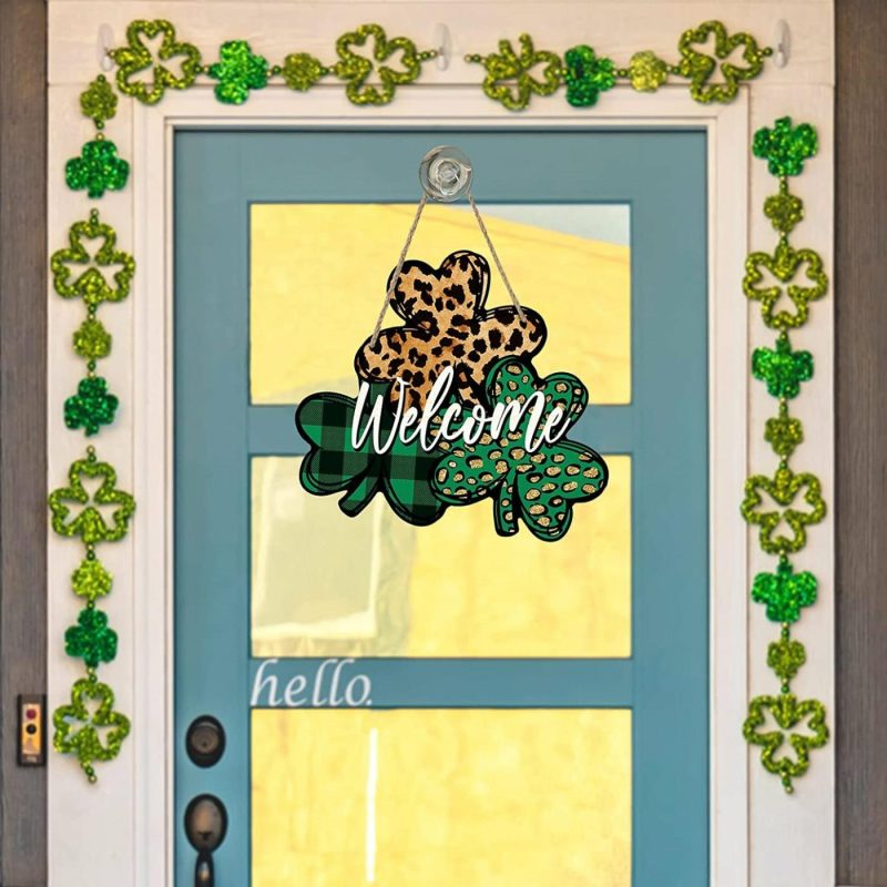 Home Décor |  St. Patrick’s Day Welcome Sign Home Décor Deroro