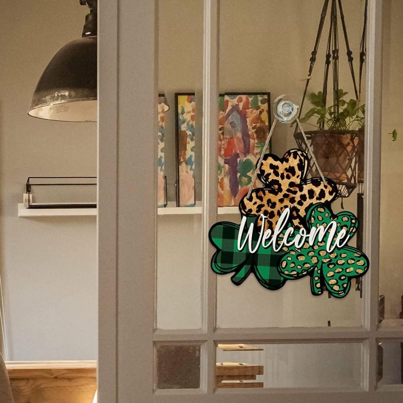 Home Décor |  St. Patrick’s Day Welcome Sign Home Décor Deroro