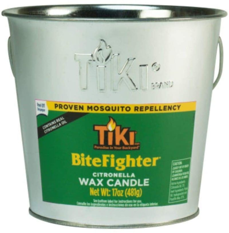 Home Décor |  Tiki Brand Bitefighter 17 Ounce Citronella Wax Candle Metal Bucket Home Décor Home Décor