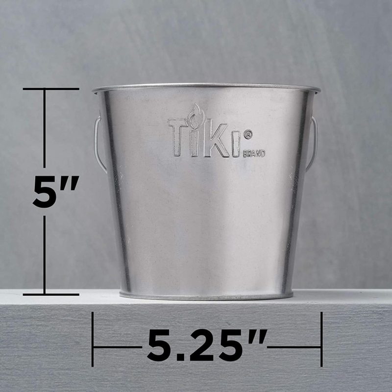 Home Décor |  Tiki Brand Bitefighter 17 Ounce Citronella Wax Candle Metal Bucket Home Décor Home Décor