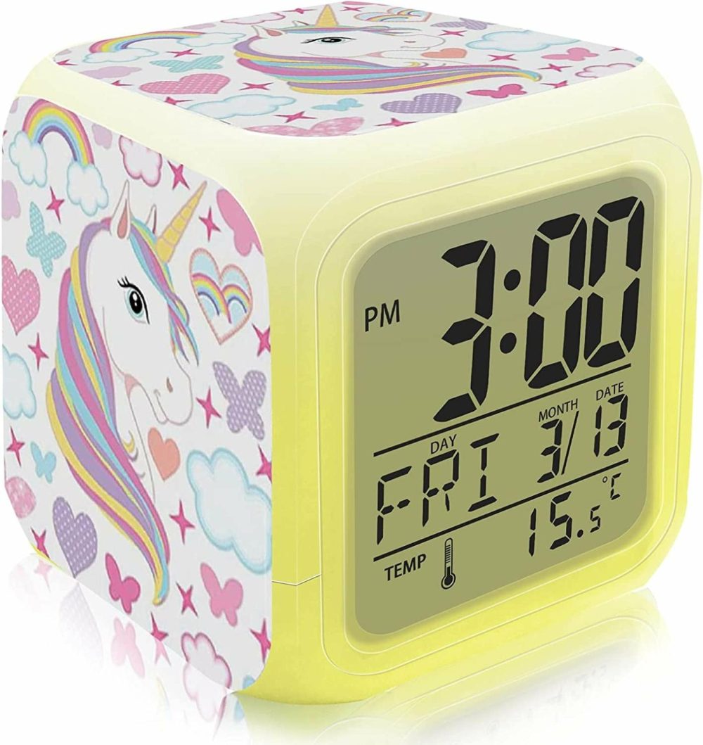 Home Décor |  Unicorn Digital Alarm Clock For Kids Home Décor AnRuk