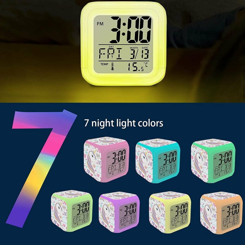 Home Décor |  Unicorn Digital Alarm Clock For Kids Home Décor AnRuk