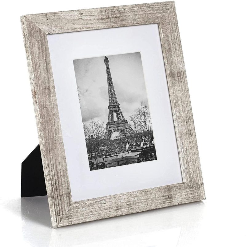 Home Décor |  Upsimples 8X10 Picture Frame Distressed Brown With Real Glass,Display Pictures 5X7 With Mat Or 8X10 Without Mat,Multi Photo Frames Collage For Wall Or Tabletop Display,Set Of 6 Home Décor Distressed Brown