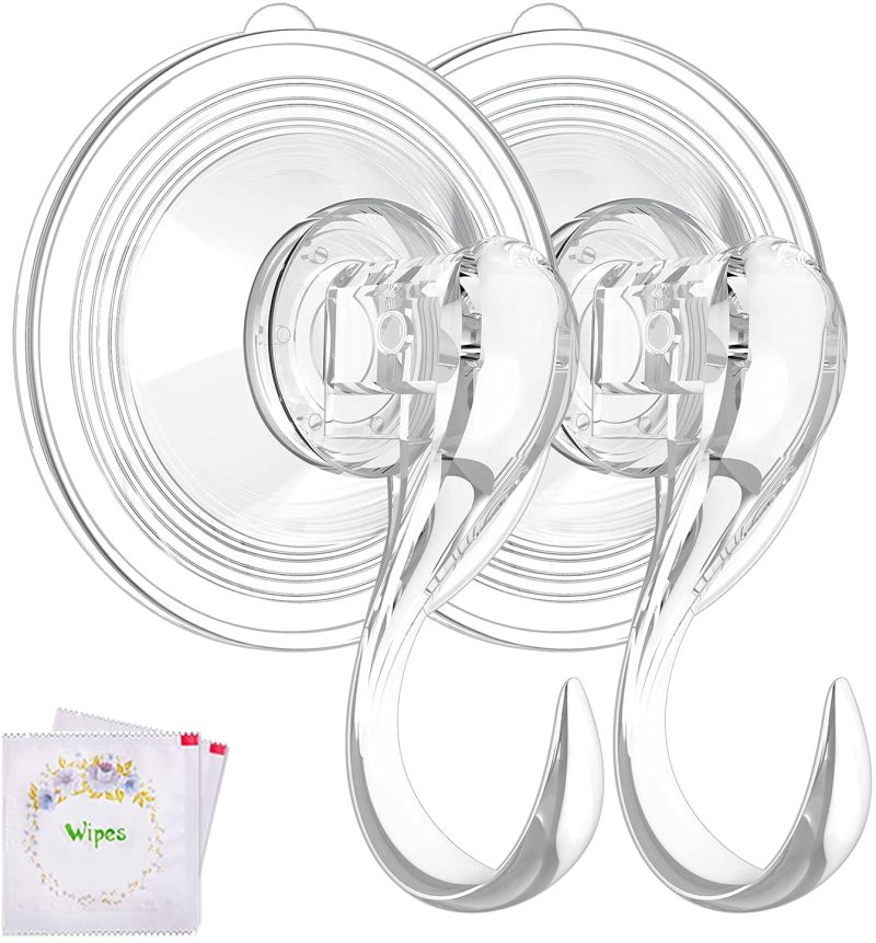 Home Décor |  Wreath Hanger, Vis’V Large Clear Reusable Heavy Duty Wreath Hanger Suction Cup With Wipes 22 Lb Strong Window Glass Suction Cup Hooks Wreath Holder For Halloween Christmas Wreath Decorations – 6 Packs Home Décor Clear