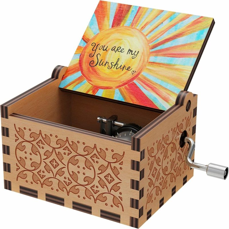 Home Décor |  You Are My Sunshine Wood Music Box Home Décor Colorful