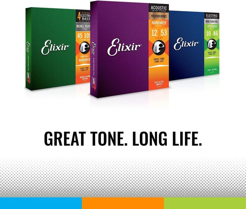 Instrument Accessories |  Elixir Strings Phosphor Bronze Acoustic Guitar Strings W Nanoweb Coating Musical Instruments Bass Guitars