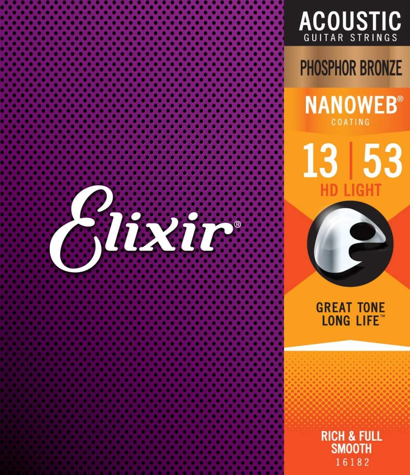 Instrument Accessories |  Elixir Strings Phosphor Bronze Acoustic Guitar Strings W Nanoweb Coating Musical Instruments Bass Guitars