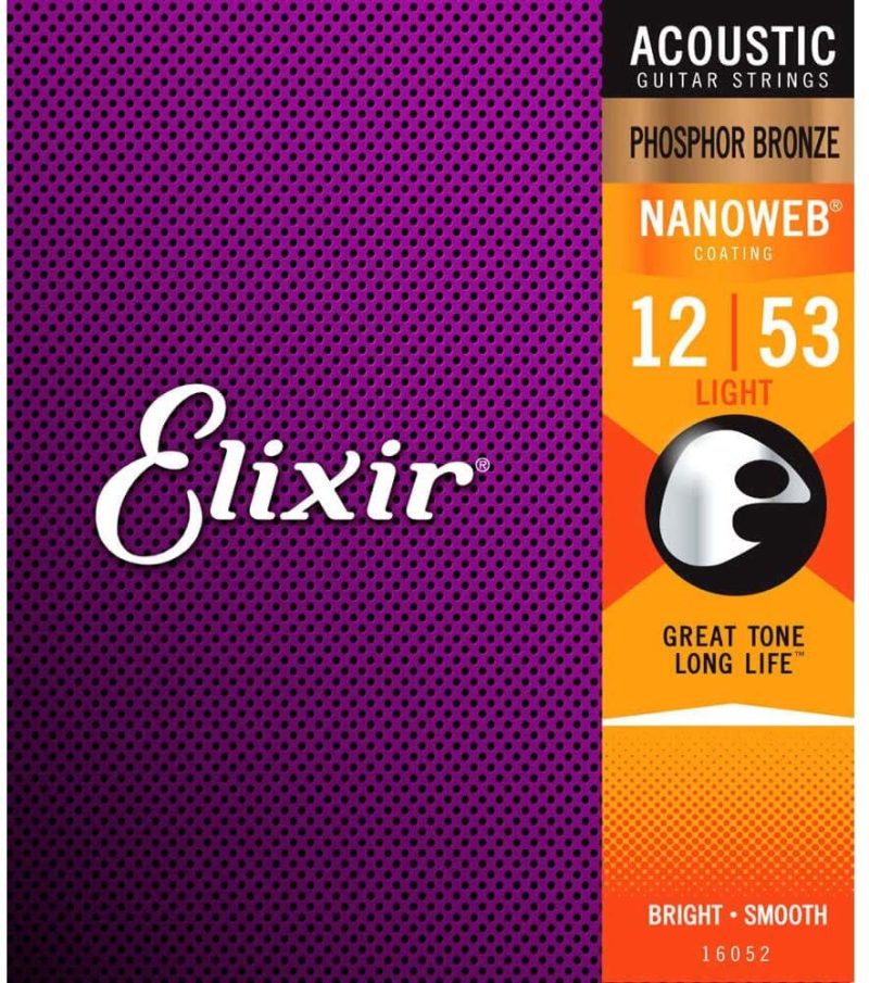 Instrument Accessories |  Elixir Strings Phosphor Bronze Acoustic Guitar Strings W Nanoweb Coating Musical Instruments Bass Guitars