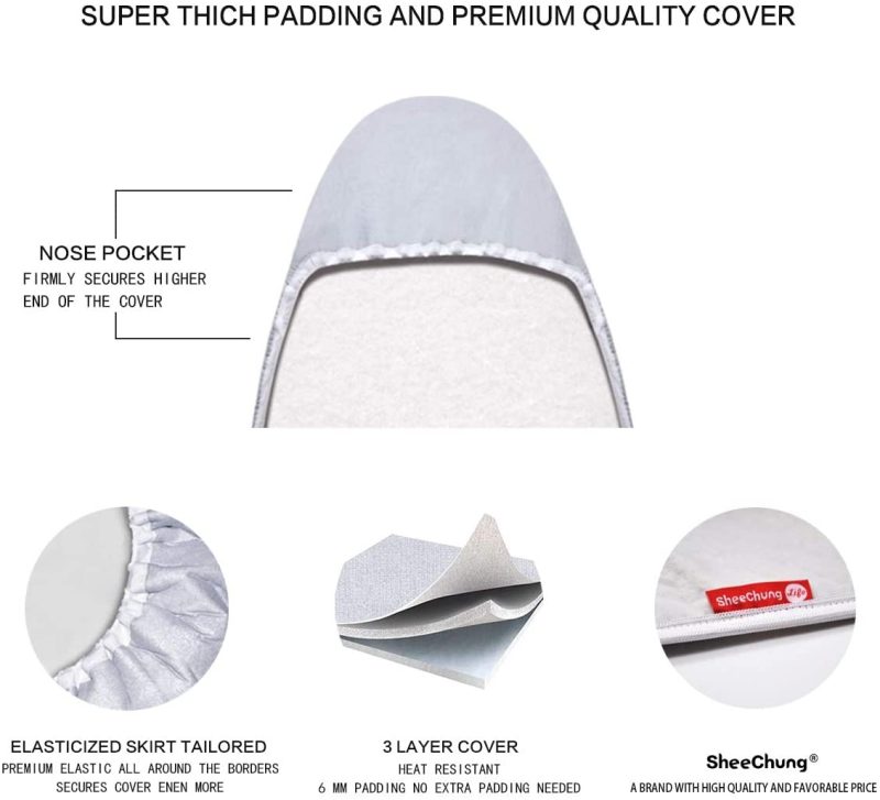 Irons & Steamers |  12.5 X 30 Inch Mini Ironing Board Cover With Iron Cover And Extra Thick Pad,Resists Scorching And Staining Home Decor & Cleaning Irons & Steamers