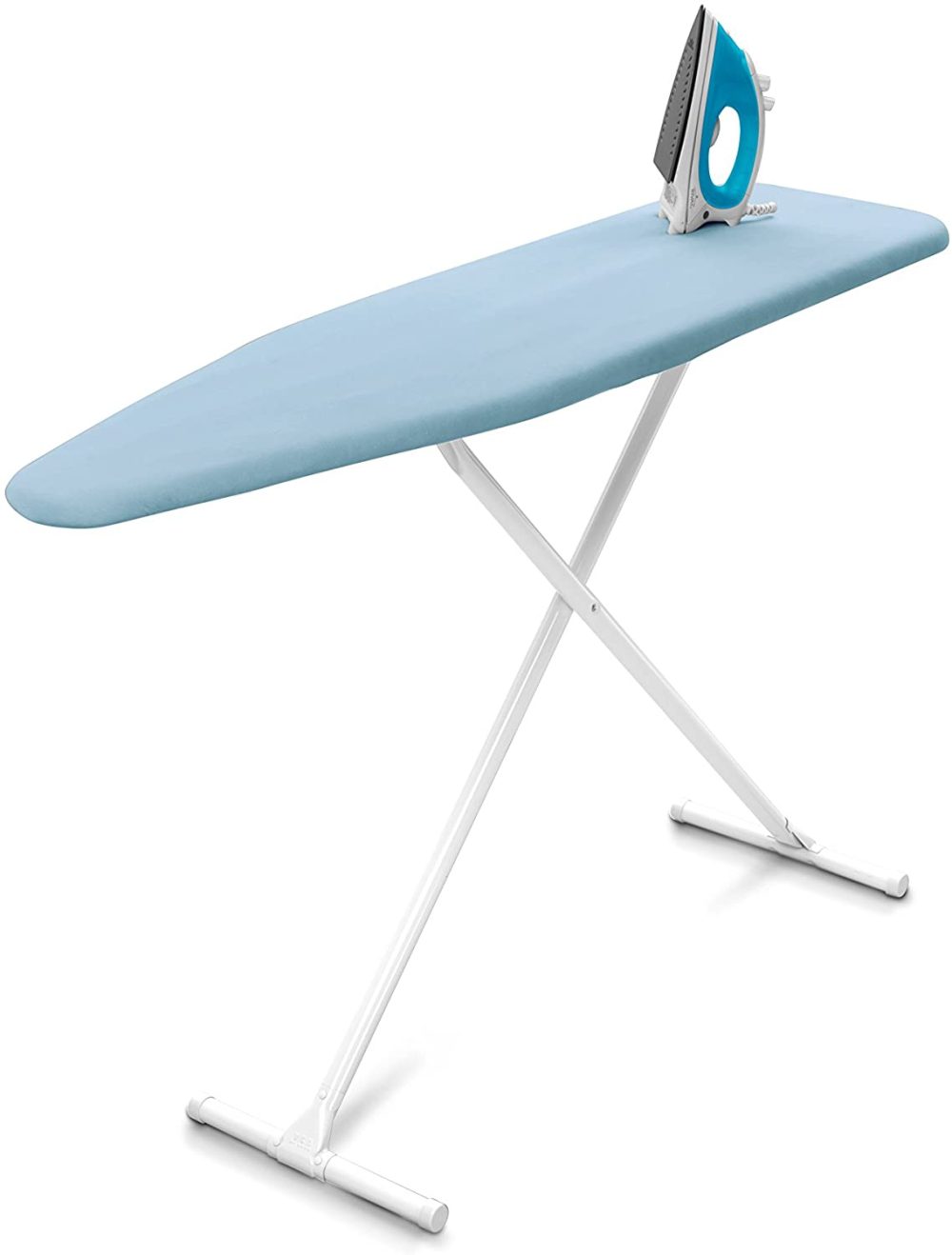 Irons & Steamers |  Homz T-Leg Ironing Board, Made In The Usa, Blue Home Decor & Cleaning Blue