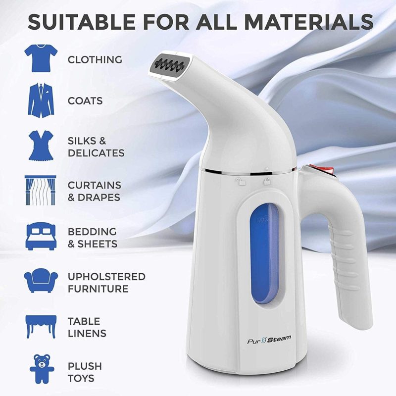 Irons & Steamers |  Pursteam Handheld Steamer For Clothes – Portable Garment Wrinkle Remover For Travel And Home Use – Fast Heating With Auto Shut Off And Leak Proof Design [Upgraded Version] Home Decor & Cleaning Irons & Steamers