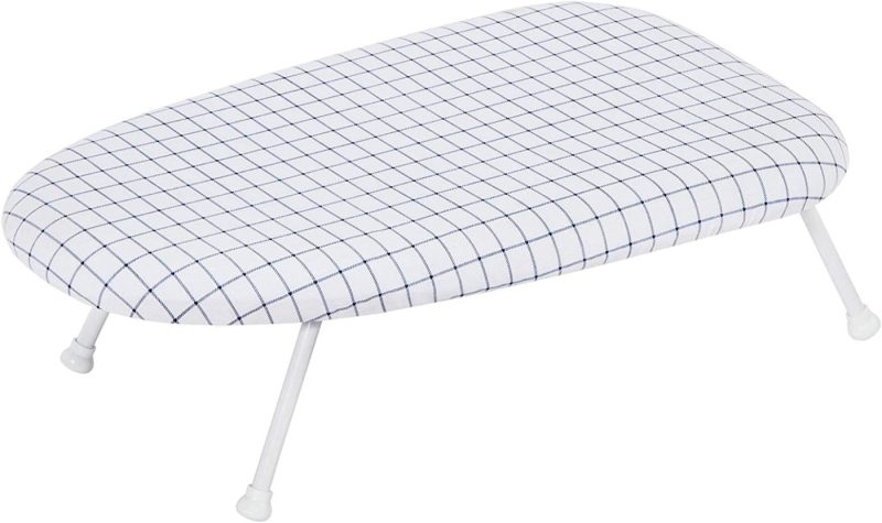 Irons & Steamers |  Storage Maniac Tabletop Ironing Board With Folding Legs, Extra Wide Countertop Ironing Board With Cotton Cover, Portable Mini Ironing Board For Sewing, Craft Room, Household, Dorm, White Home Decor & Cleaning Irons & Steamers