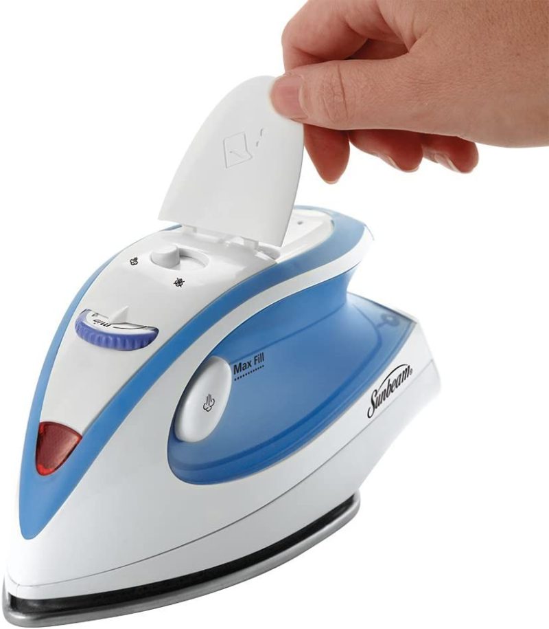 Irons & Steamers |  Sunbeam Hot-2-Trot 800 Watt Compact Non-Stick Soleplate Travel Iron, Gcsbtr-100-000,Light Blue Home Decor & Cleaning Irons & Steamers