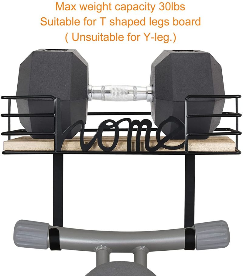 Irons & Steamers |  Tj.Moree Laundry Room Decor-Ironing Board Hanger- Metal Wall Mount Iron And Ironing Board Holder, Laundry Room Organization And Storage With Large Storage Black Wooden Base Basket And Removable Hooks Home Decor & Cleaning Dark Grey