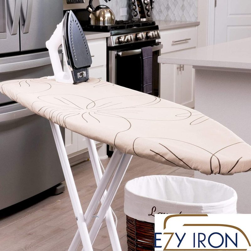 Irons & Steamers |  Ezy Iron Ironing Board Cover And Pad Thick Padding, Heat Reflective Fits Small, Standard Size And Extra Wide Large Iron Board 15" X 54" Premium Heavy Duty 15X54 Padded Covers (Beige) Home Decor & Cleaning Beige