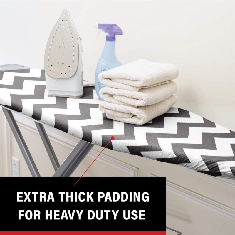 Irons & Steamers |  Epica Silicone Coated Ironing Board Cover- Resists Scorching And Staining – 15" X54 (Chevron: Black And White) Home Decor & Cleaning Chevron: Black & White