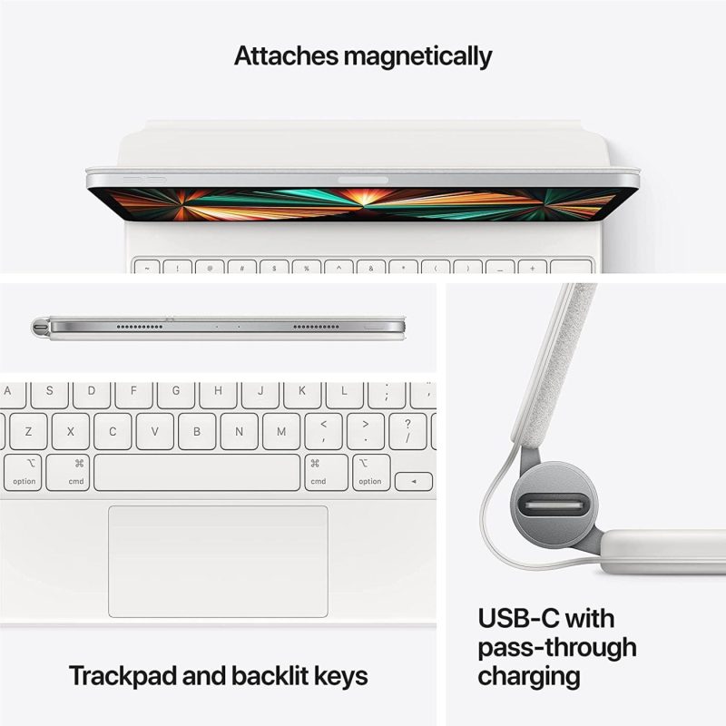 Keyboards |  Apple Magic Keyboard For 11-Inch Ipad Pro 3Rd Gen & Ipad Air 4Th Gen – White (Renewed) Keyboards Amazon Renewed