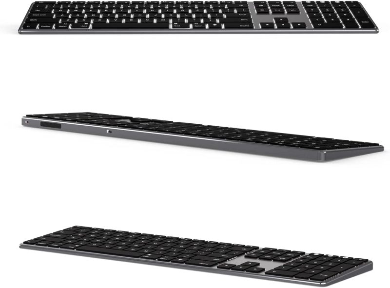 Keyboards |  Backlit Bluetooth Keyboard For Mac, Advanced Aluminum Multi-Device Keyboard, Ultra-Slim Rechargeable Wireless Keyboard, Compatible With Apple Macbook Pro/Air, Imac, Ipad, Iphone Keyboards Keyboards