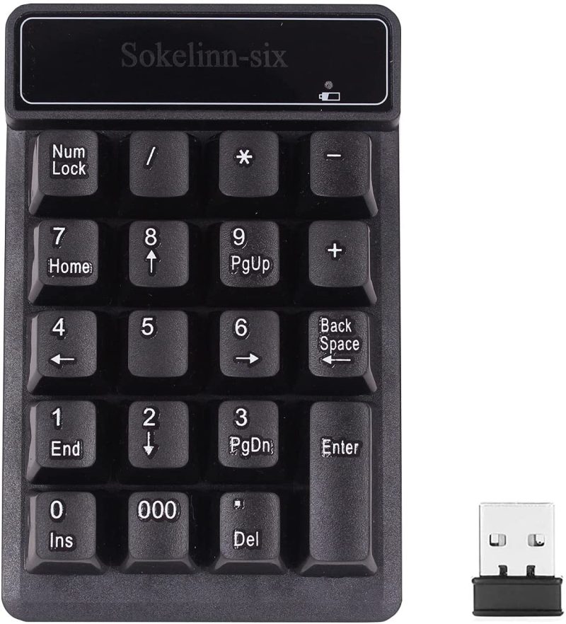 Keyboards |  Numeric Keyboard,2.4G Wireless 19 Keyboard Number Pad Silent Keypad Usb Receiver For Laptop Notebook Windows System Keyboards Keyboards