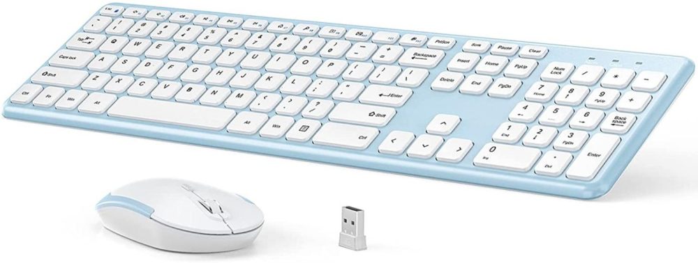 Keyboards |  Wireless Keyboard And Mouse Combo, 2.4Ghz Ultra-Thin Wireless Keyboard And Mouse, Full Size Keyboard Mouse Combo With Numeric Keypad For Computer, Laptop, Pc, Desktop, Windows 7/8/10 Keyboards Keyboards