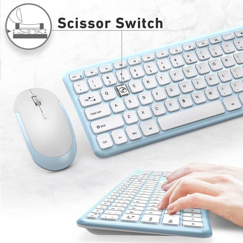 Keyboards |  Wireless Keyboard And Mouse Combo, 2.4Ghz Ultra-Thin Wireless Keyboard And Mouse, Full Size Keyboard Mouse Combo With Numeric Keypad For Computer, Laptop, Pc, Desktop, Windows 7/8/10 Keyboards Keyboards