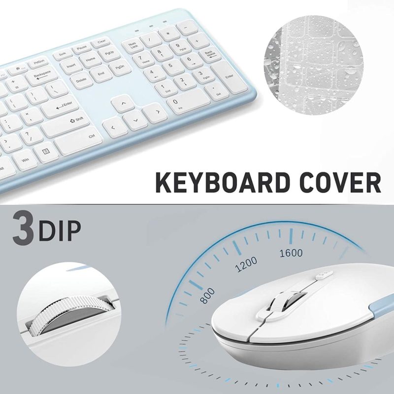 Keyboards |  Wireless Keyboard And Mouse Combo, 2.4Ghz Ultra-Thin Wireless Keyboard And Mouse, Full Size Keyboard Mouse Combo With Numeric Keypad For Computer, Laptop, Pc, Desktop, Windows 7/8/10 Keyboards Keyboards