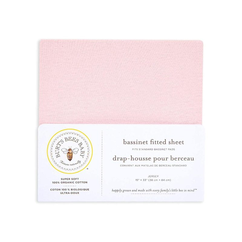 Kids Home Store |  Burt’s Bees Baby – 100% Organic Jersey Cotton Bassinet Or Crib Sheet Bedding Bedding