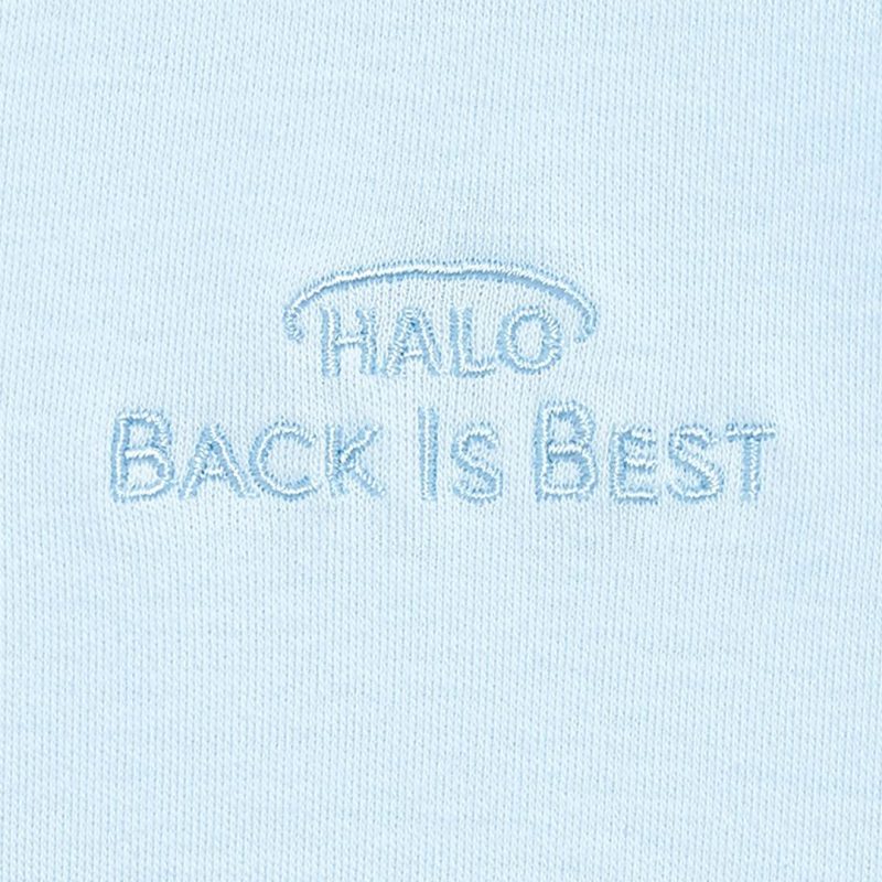 Kids Home Store |  Halo 100% Cotton Muslin Sleepsack Wearable Blanket, Blue Twine Hedgehog Applique, Large Bedding Bedding