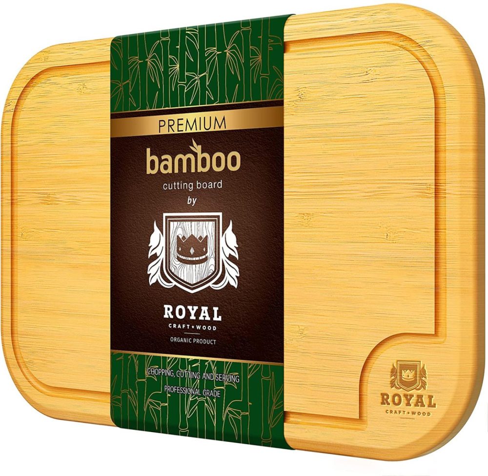 Kitchen & Dining |  Extra Large Bamboo Cutting Board With Juice Groove – Kitchen Chopping Board For Meat (Butcher Block) Cheese And Vegetables (Xl 18 X 12") Cutlery & Knife Accessories Cutlery & Knife Accessories