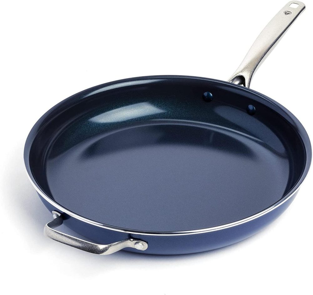 Kitchen & Dining |  Blue Diamond Cookware Family Feast Diamond-Infused Ceramic Nonstick, Frying Pan, 14" Cookware Blue Diamond Cookware