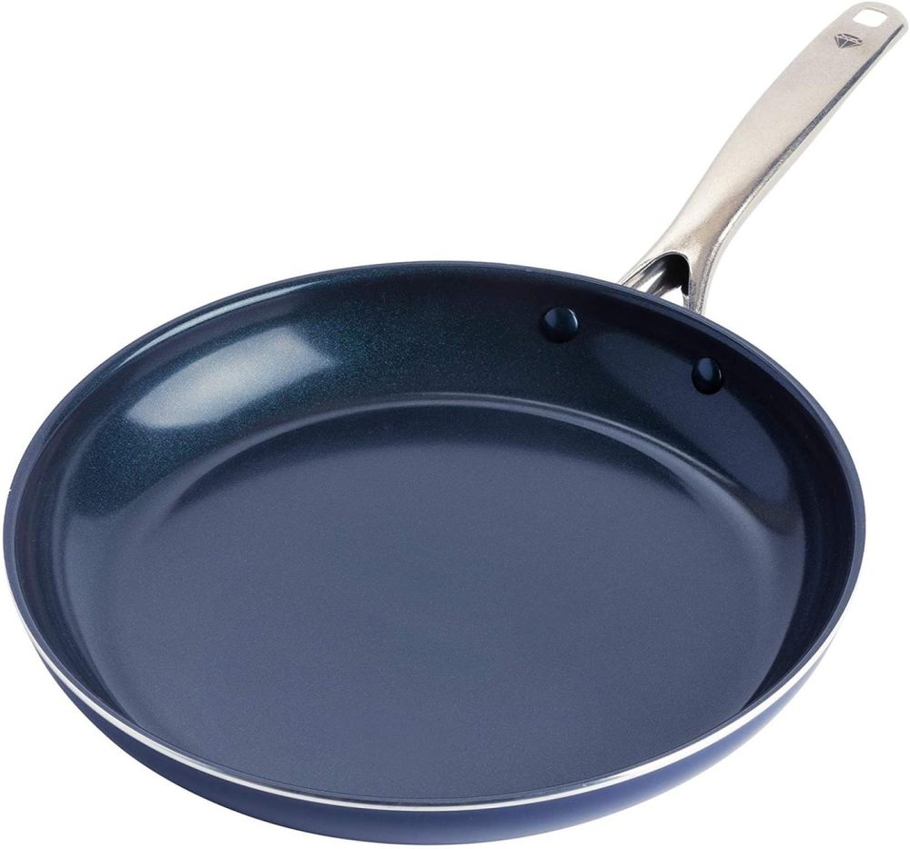 Kitchen & Dining |  Blue Diamond Cookware Toxin Free Ceramic Nonstick Metal Utensil Open Frypan, Frying Pan, 12" Cookware Blue Diamond Cookware