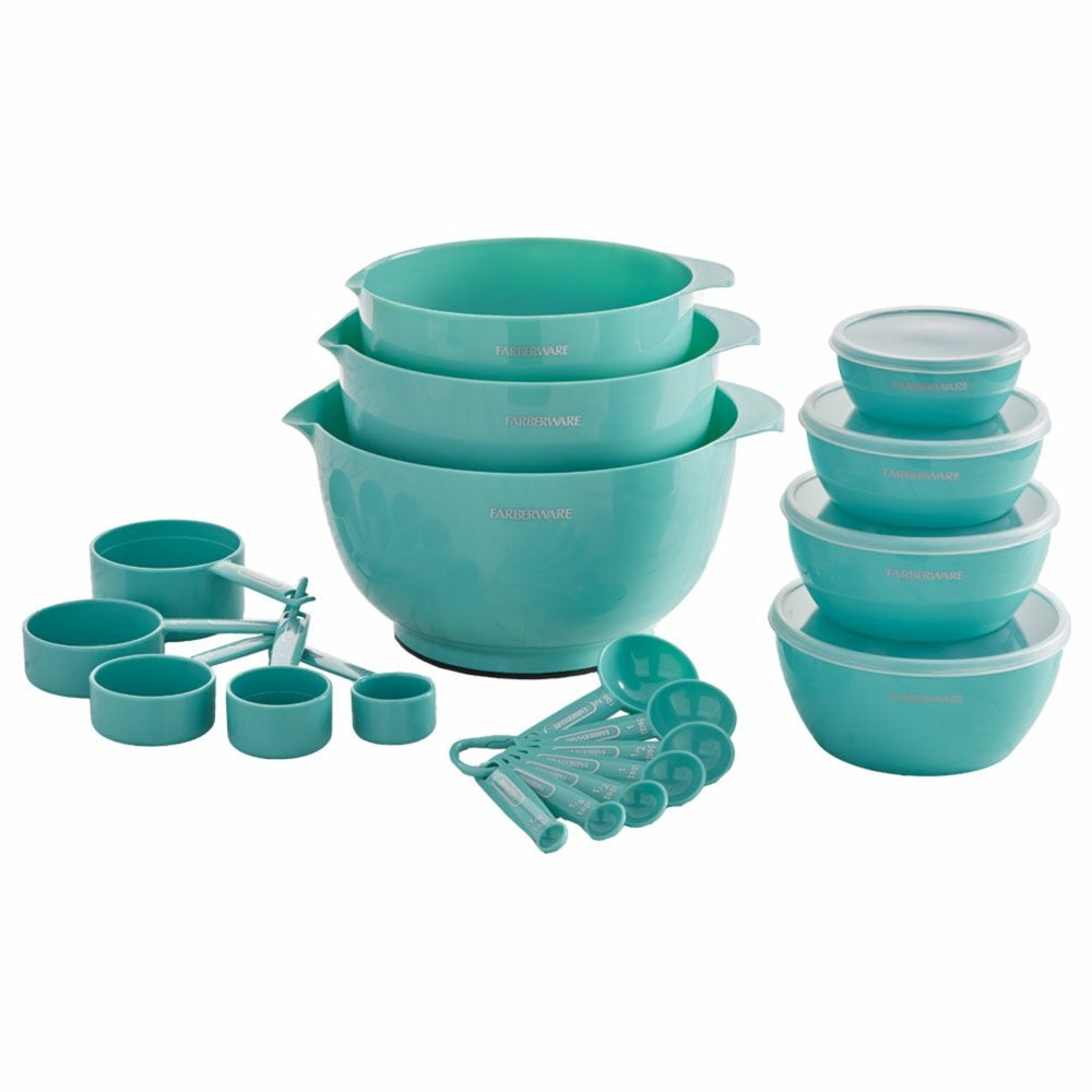 Kitchen & Dining |  23-Piece Professional Aqua Mix And Measure Baking Set Home Decor & Cleaning Aqua