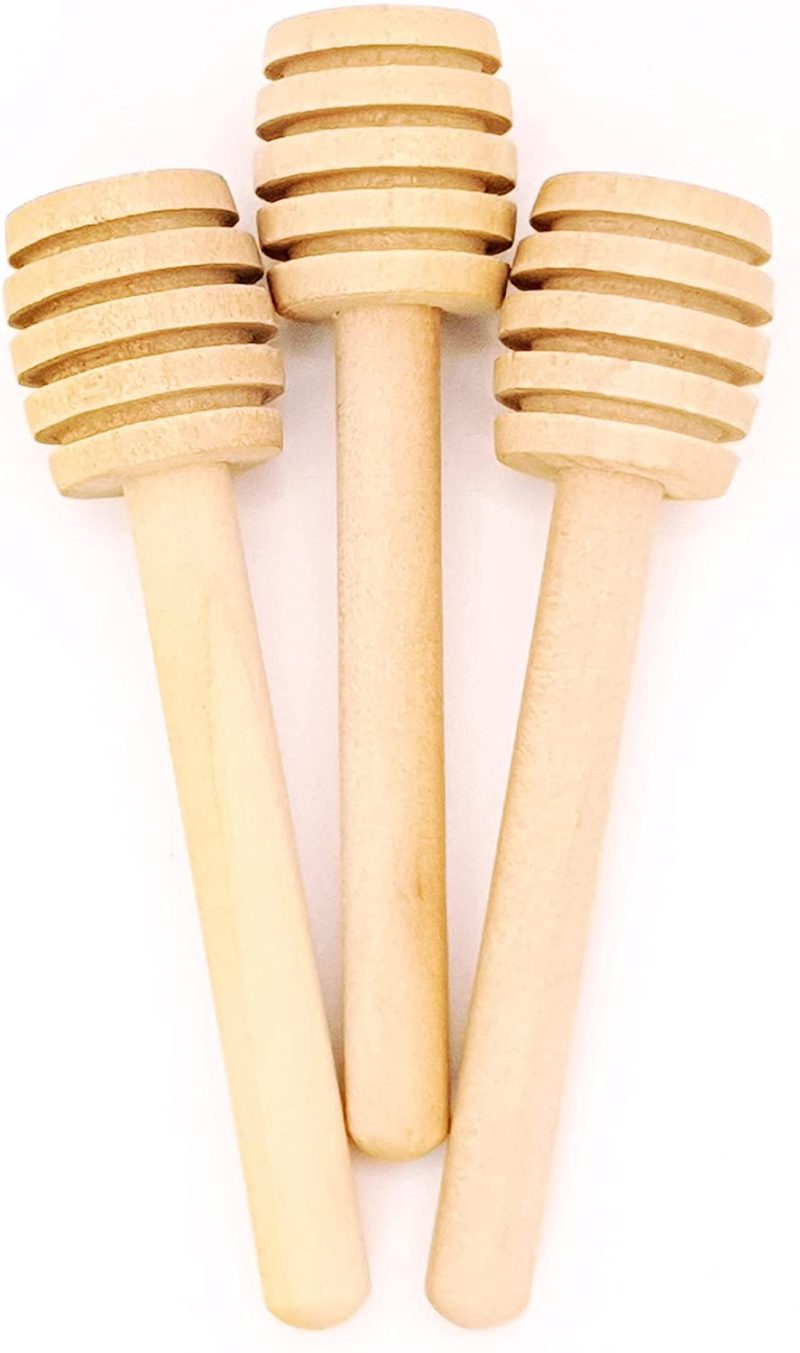 Kitchen & Dining |  3 Pack Honey Dipper Stick | Honey Dipper-Charcuterie Accessories | Honeycomb Stick| Honeycomb Spoon | Charcuterie Utensils | Honey Spoon | Honey Server | Honey Stirrer | Honey Wooden Dipper 3 Inch Dining & Entertaining Dining & Entertaining