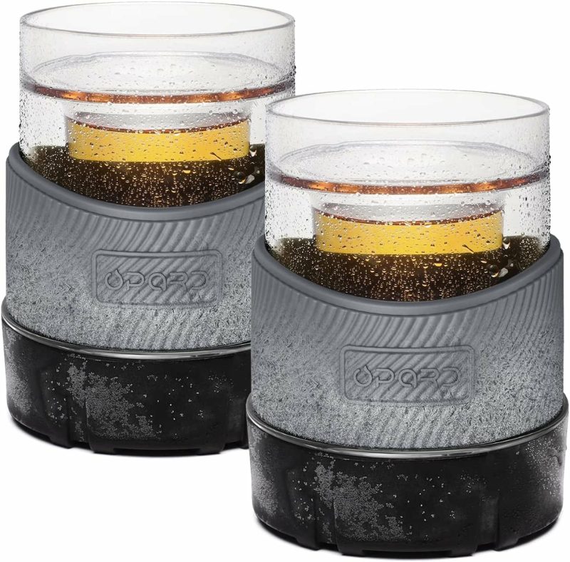 Kitchen & Dining |  5Oz Cooling Cups Double Wall Plastic Insulated Freezable Whiskey Glasses Drink Chilling Tumbler Set Of 2 For Whiskey, Wine, Cocktails, Juice Bar Tools & Drinkware Bar Tools & Drinkware