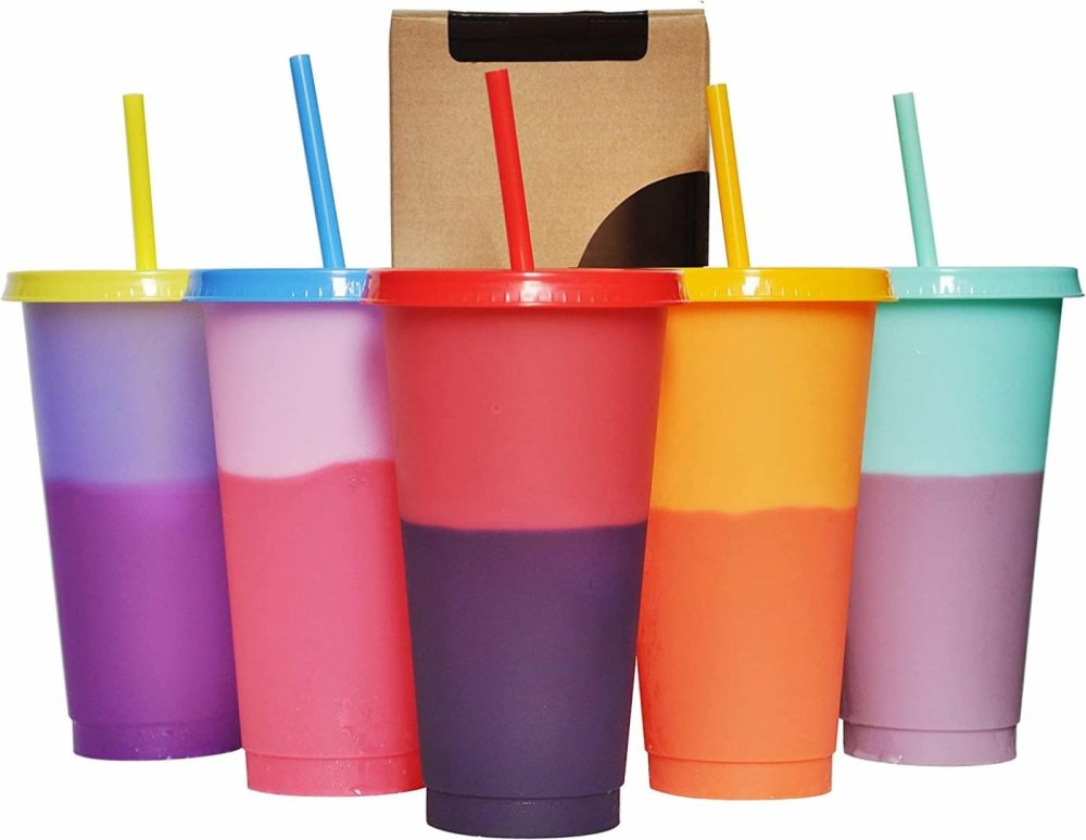 Kitchen & Dining |  5Pcs 24Oz Color Changing Cups Bar Tools & Drinkware Alohastarttg