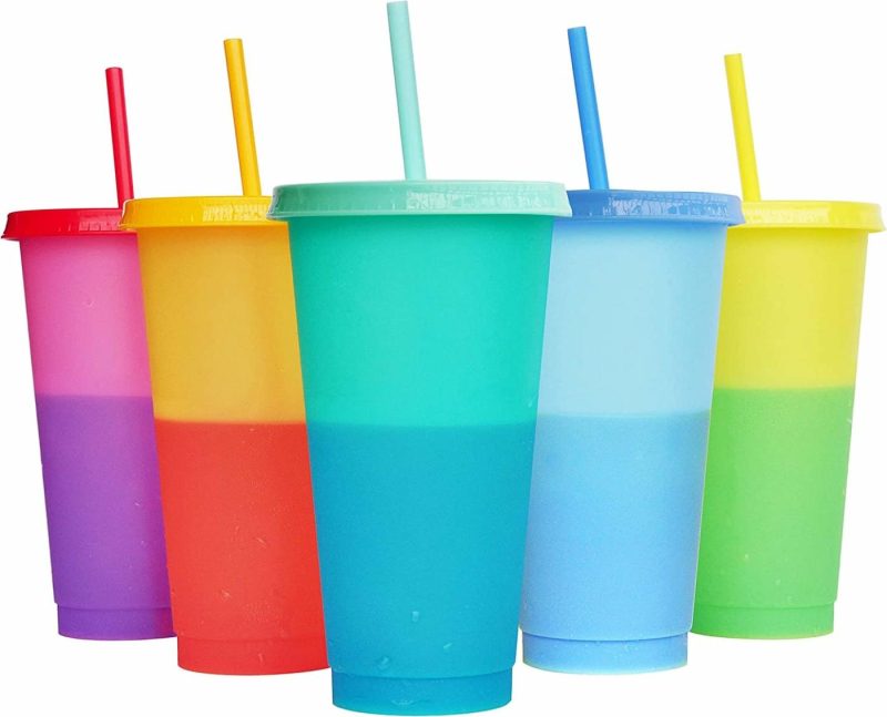 Kitchen & Dining |  5Pcs 24Oz Color Changing Cups Bar Tools & Drinkware Alohastarttg