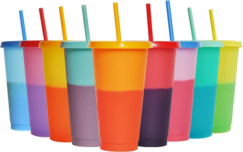 Kitchen & Dining |  5Pcs 24Oz Color Changing Cups Bar Tools & Drinkware Alohastarttg