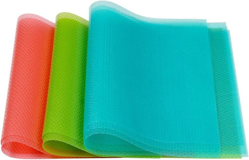 Kitchen & Dining |  8 Pcs Refrigerator Mats, Waterproof Non-Slip Eva Refrigerator Liner Pads, Can Be Cut Washable Fridge Mat, Also Great For Drawers Shelves Cabinets Storage Kitchen And Placemats Home Decor & Cleaning Kitchen & Dining