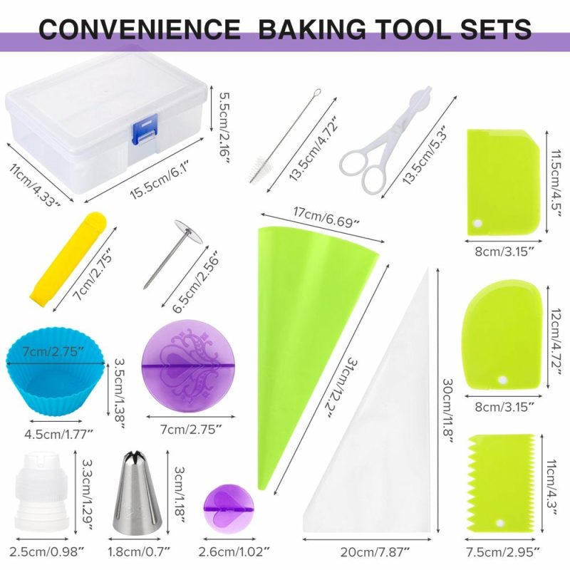 Kitchen & Dining |  90 Pcs Pastry Kit Professional Cake Turntable Utensils Kit, Baking Tools For Beginners And Professional Users Bakeware Bakeware