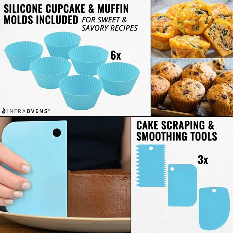 Kitchen & Dining |  Air Fryer Silicone Cake Pans For Baking Home Decor & Cleaning INFRAOVENS