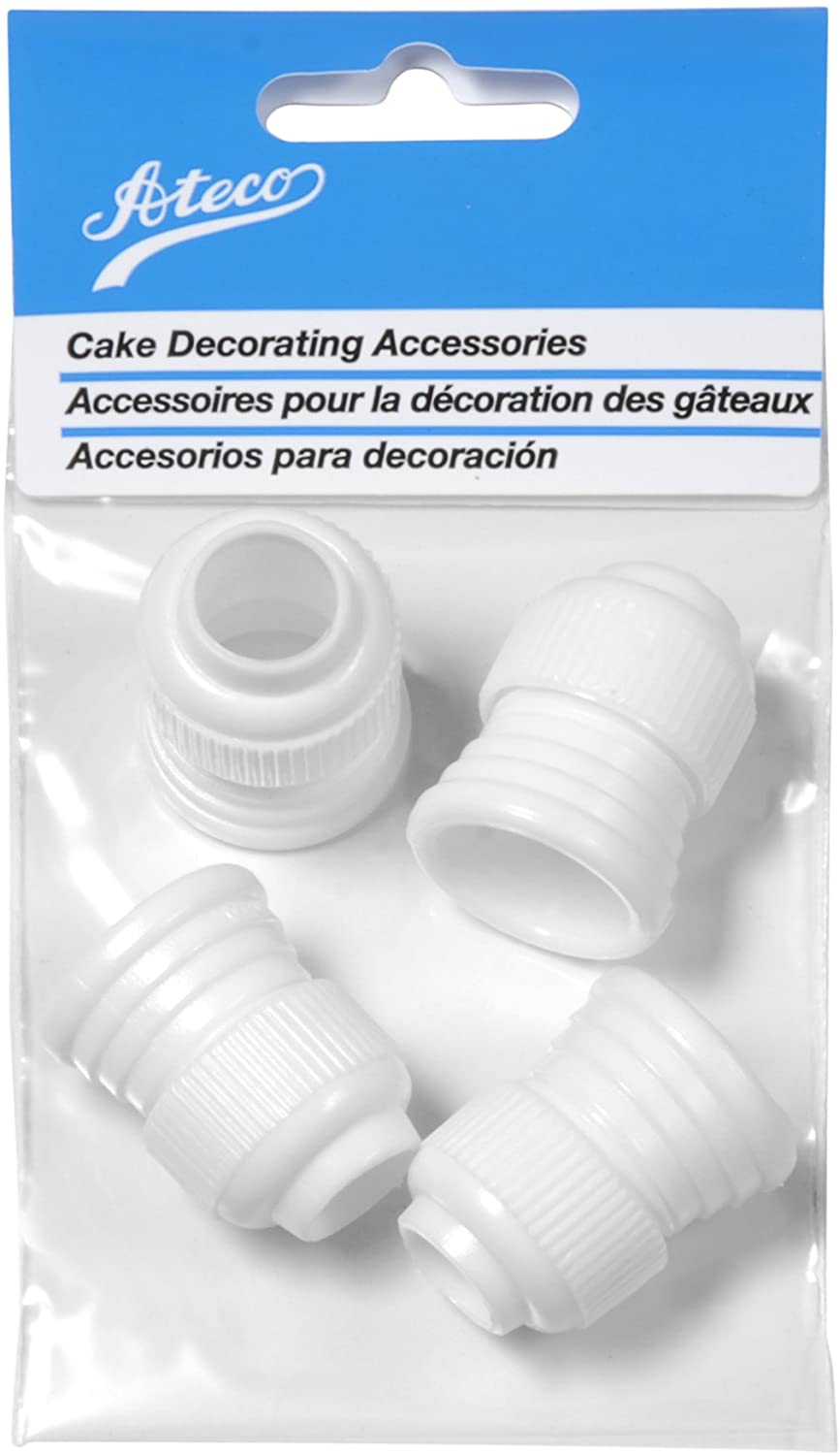 Kitchen & Dining |  Ateco Standard Plastic Couplers, For Use Cake Decorating Tubes And Bags, Set Of 4, 4 Count, White Bakeware Ateco