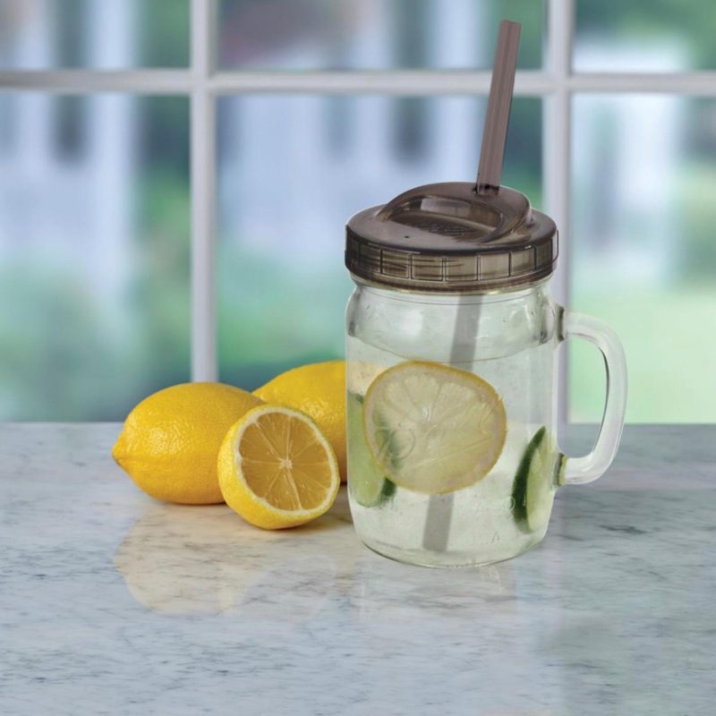 Kitchen & Dining |  Ball Drinkware, Mason Jar Sip & Straw Lids, Wide Mouth, 2 Count Home Decor & Cleaning Ball