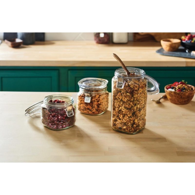 Kitchen & Dining |  Ball Latch Jars, Glass Storage Jars, 3-Pack Home Decor & Cleaning Ball