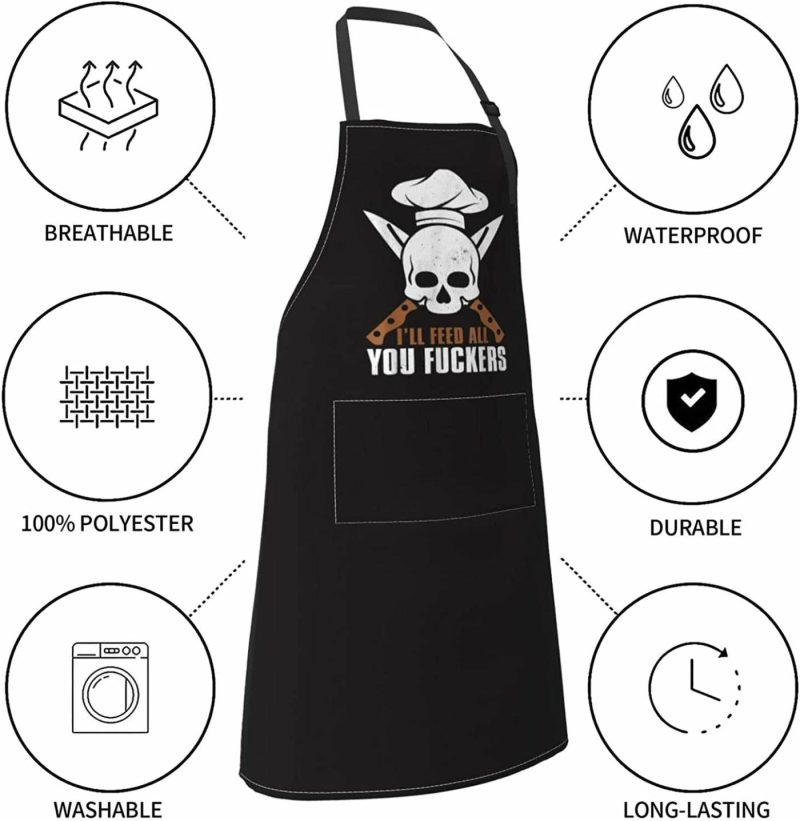 Kitchen & Dining |  Bbq Apron For Cooking Home Decor & Cleaning Bimakou