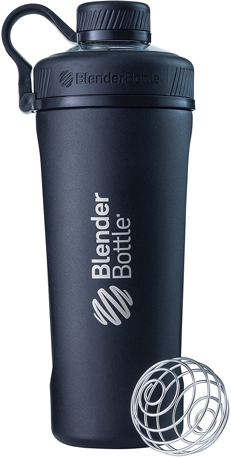 Kitchen & Dining |  Blenderbottle Radian Shaker Cup Insulated Stainless Steel Water Bottle With Wire Whisk, 26-Ounce, Matte Black Home Decor & Cleaning Blender Bottle