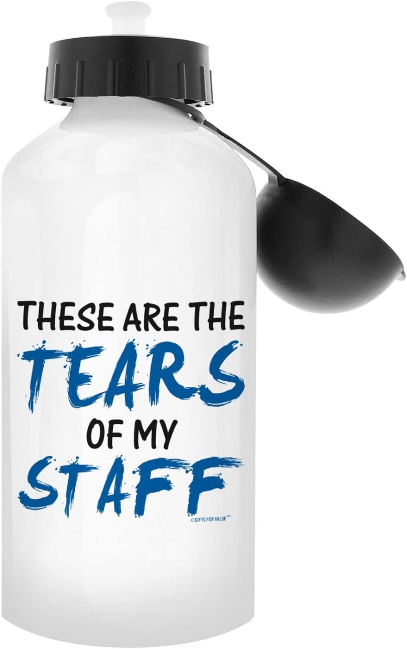 Kitchen & Dining |  Boss Appreciation Gift Tears Of My Staff Office Humor Boss Gag Gift For Boss Supervisor Coworker Gifts Gift Aluminum Water Bottle With Cap & Sport Top Education & Crafts Education & Crafts